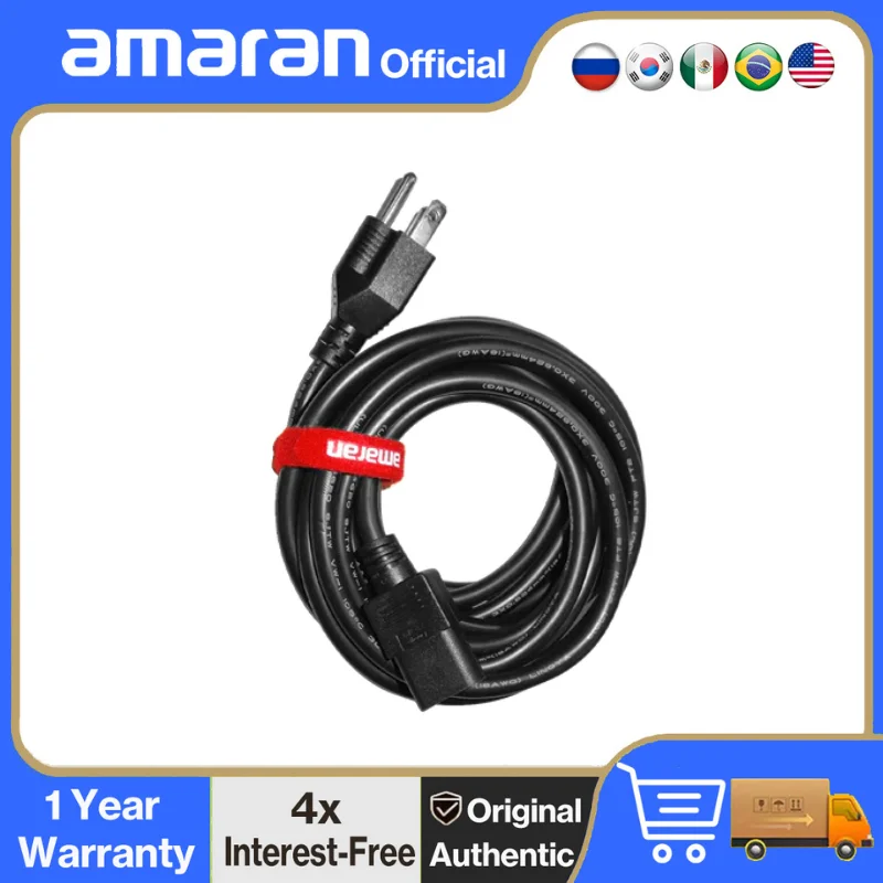 Кабель питания amaran AC (США) для amaran T2c T4c F21c F21x F22c F22x 60xs 60ds