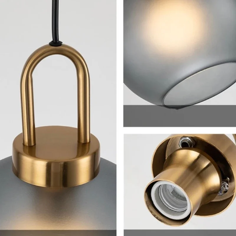

Nordic Modern Vintage Pendant Lamp Style Loft Restaurant Living Room Bar Bedside Glass Light Industrial Lighting Hanging Indoor