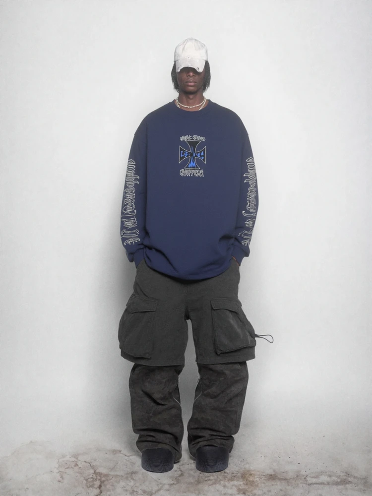 

Мужская толстовка с длинным рукавом и капюшоном в стиле мото-стритвир, свободного кроя, осенне-зимняя, повседневная одежда для пар