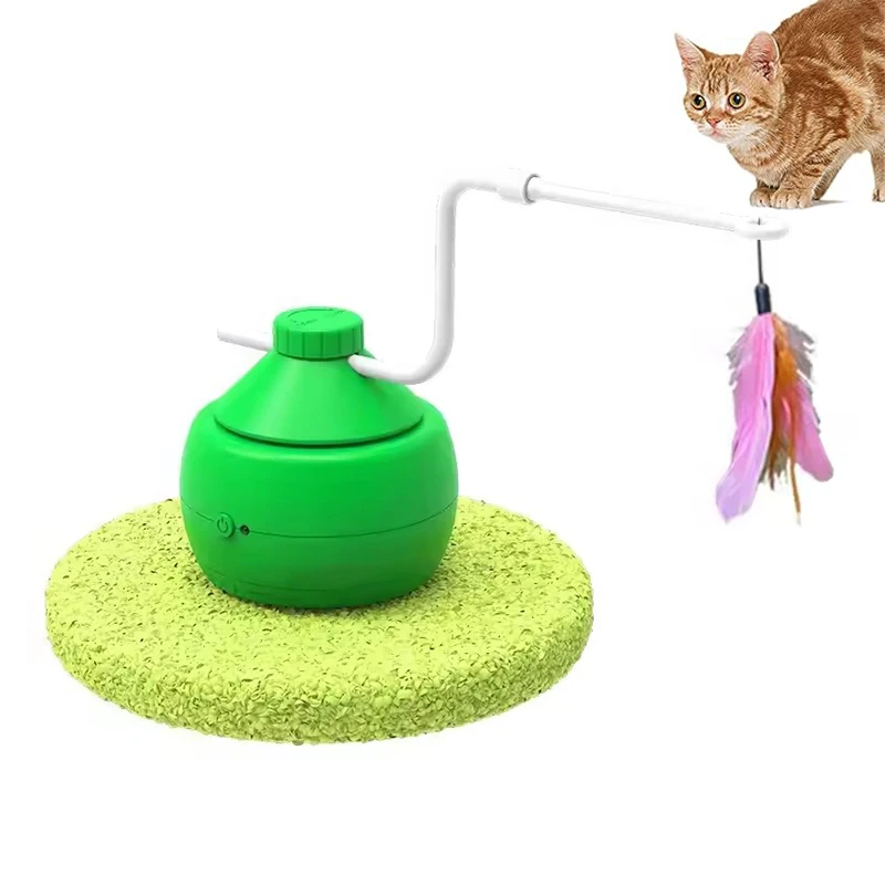 

Interactive Eco-Friendly Cat Toy-Electric Funny Turntable Plate Tray Electronic Motion Plate Toy