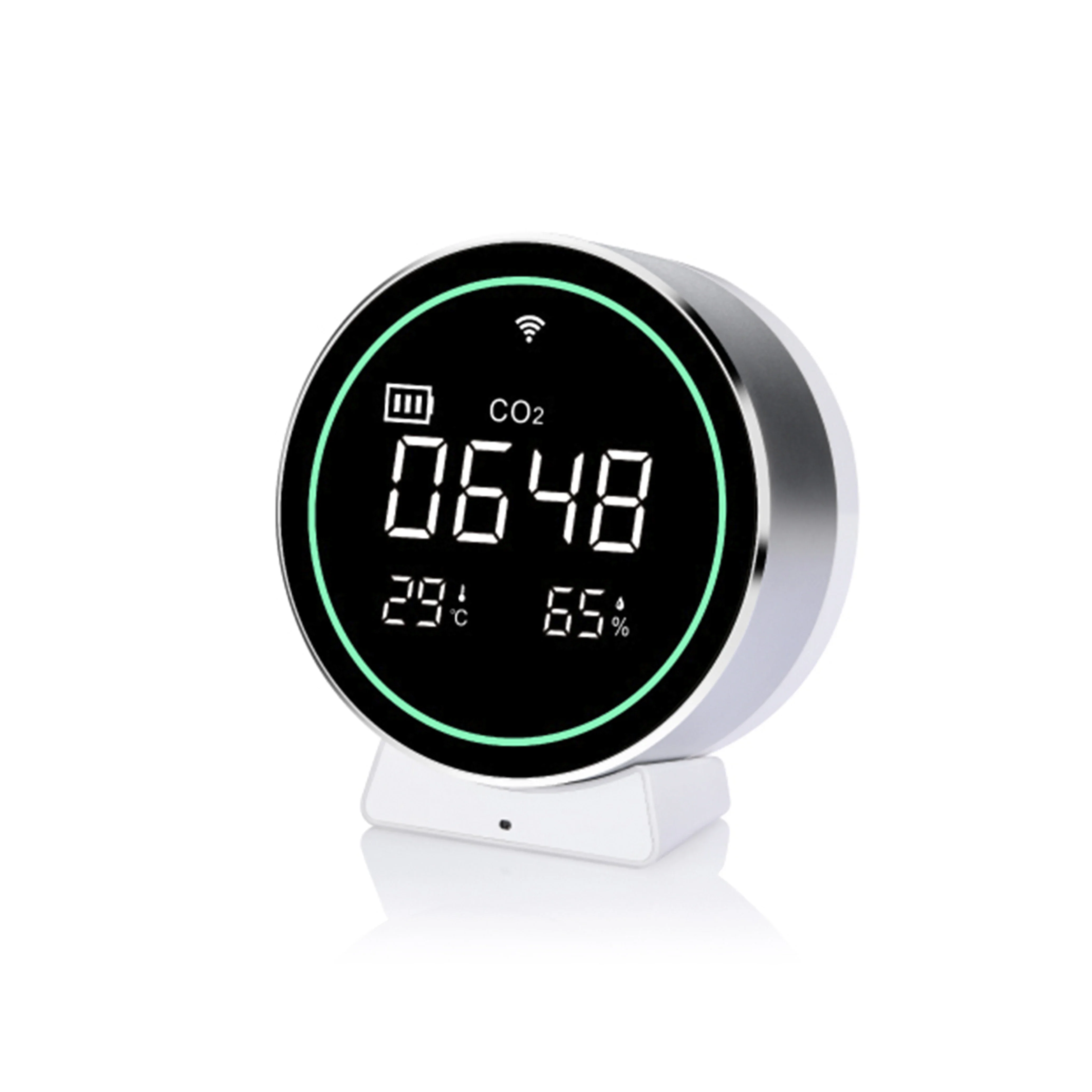 Detecção precisa sem fio Temperatura Umidade Co2 Monitor inteligente de qualidade do ar Detector de ar