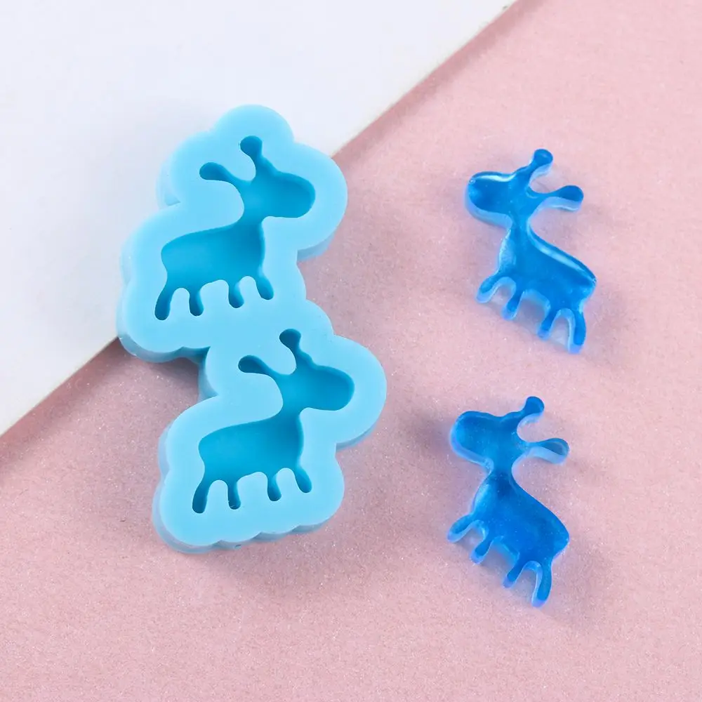 DIY Earrings Resin Mold Merry Christmas Ear Studs Molds UV Epoxy Resin Silicone Mould Handmade Jewelry Making Tools Resin Crafts