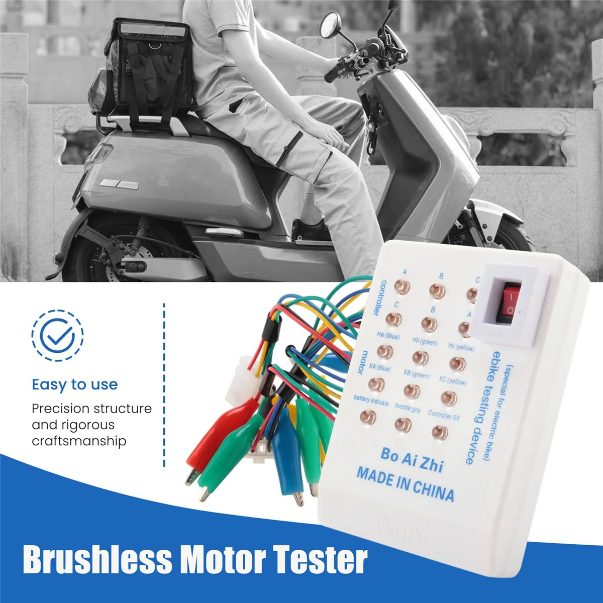 Sales 1Pc 24V/36V/48V/60V/72V Electro Car E-Bike Scooter Brushless Motor Controller Tester Electronic Module High Performance
