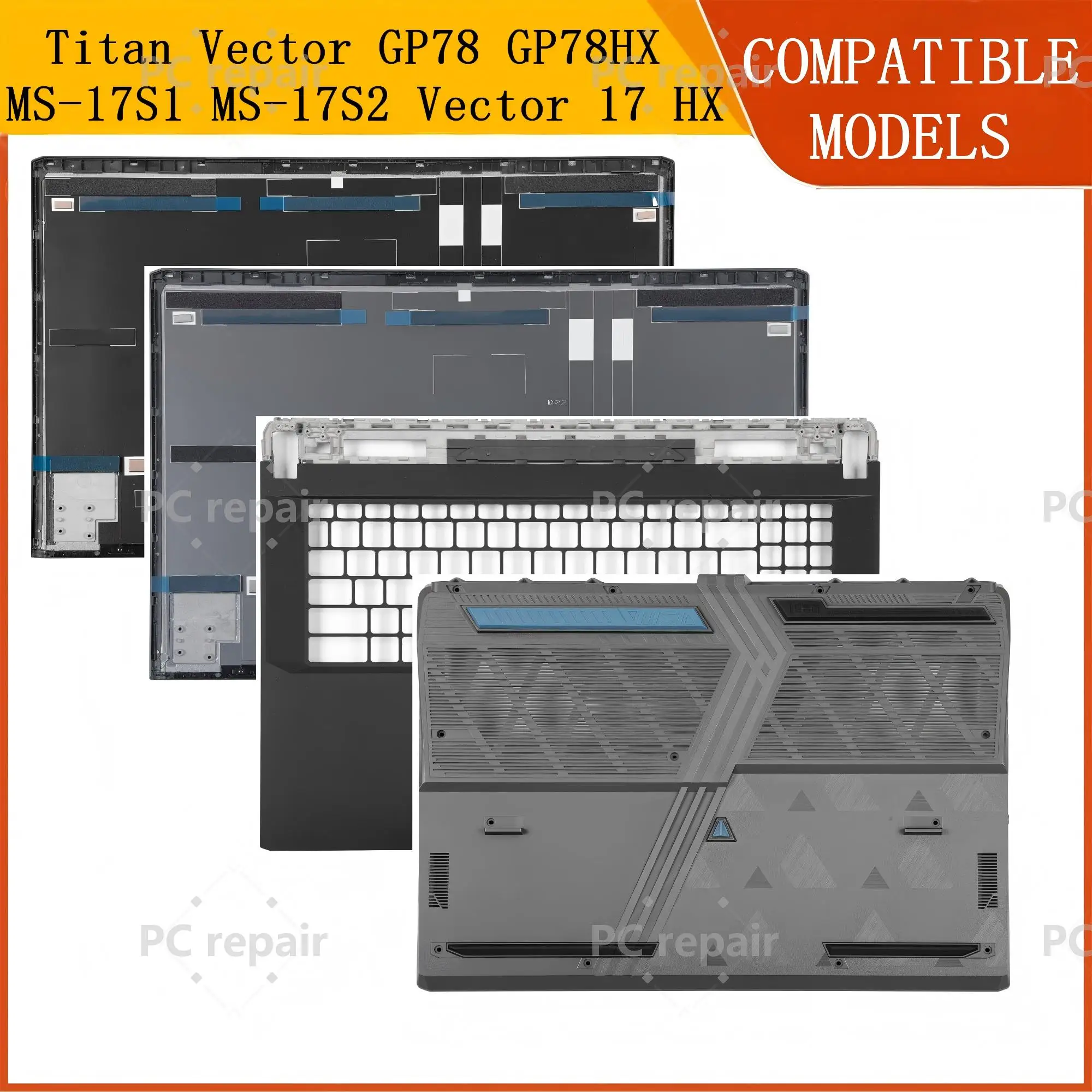 Capa de Reparo para Titan Vector GP78 GP78HX MS-17S2 MS-17S1 Vector 17 HX Tampa Traseira/Apoio para as Mãos/Base Inferior 17 polegadas