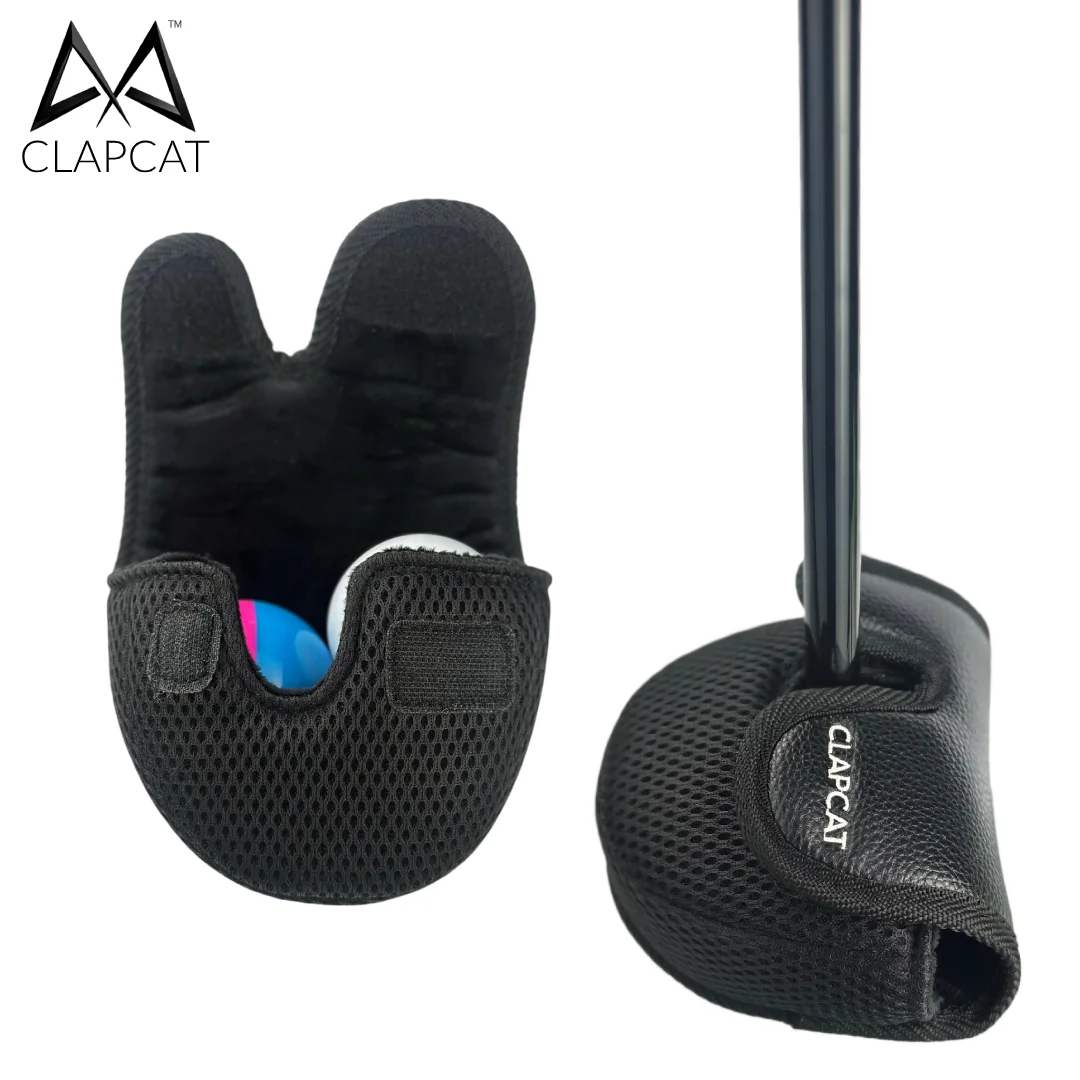 CLAPCAT Park Golf Club Head Cover Leather PU Head Cover for Park Golf Club