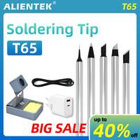 ALIENTEK T65 Soldering Iron Tip Kit T65-BC2 BC3 ILS KR K65 Tip Soldering Internal Heating Type Lead Free Soldering Station Kit