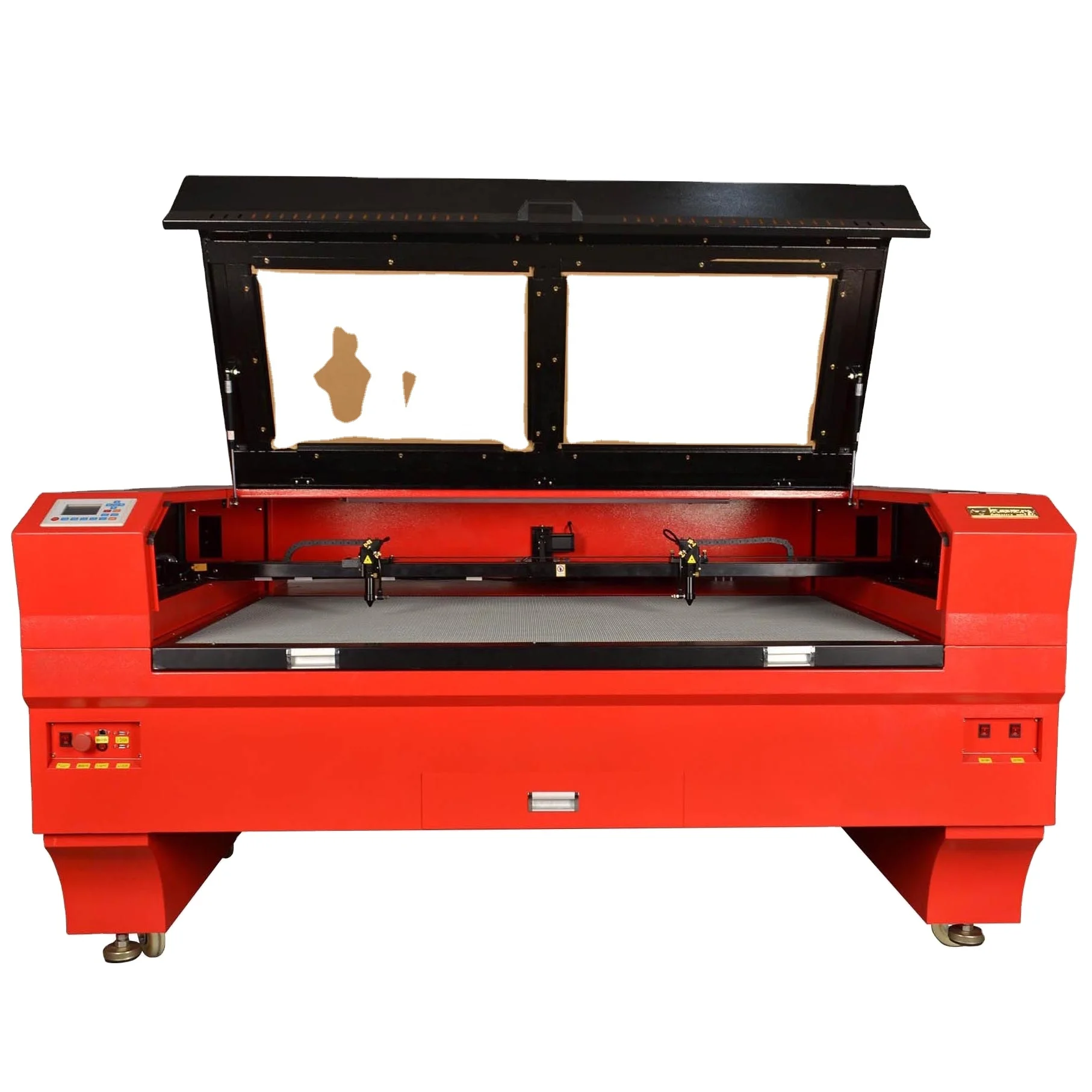 

Hanniu 150w Fabric Wood Double Heads Laser Cutting Machine Co2 CNC Laser Engraver Leather Paper Laser Cutter 1390 1610 1325