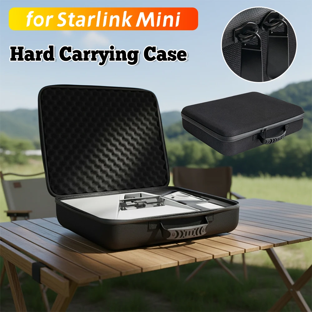 

Жесткий чехол из ЭВА для комплекта StarLink Mini, дорожный чехол, водонепроницаемый чехол для хранения, защитная сумка с несколькими отделениями