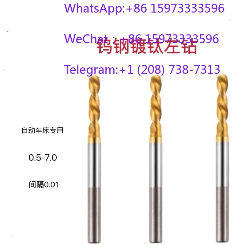 2pcs High Hardness Wear Resistant Reverse Rotation Drill Bit Complete Tiny Size Range Smooth Chip Removal