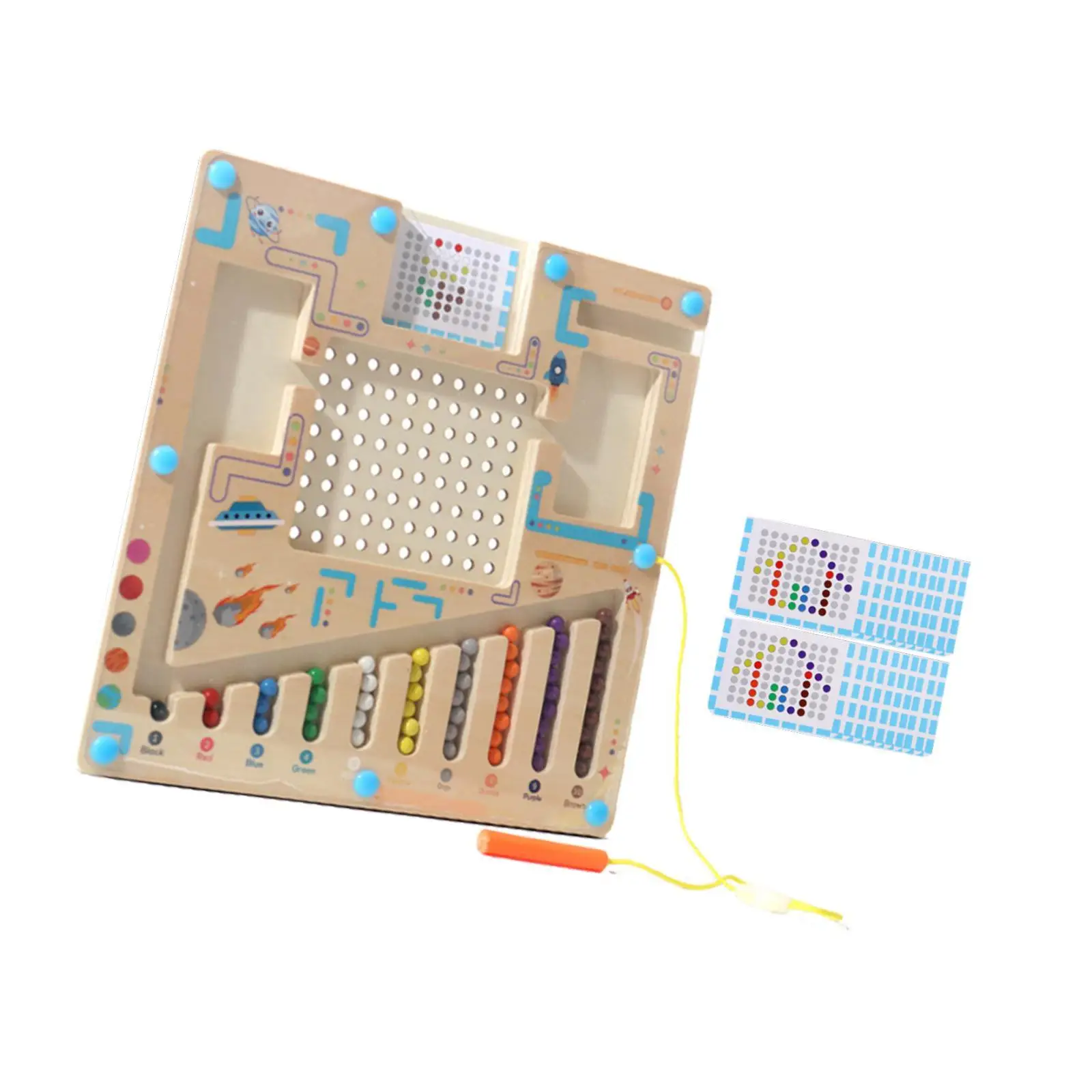 컬러 정렬 미로 보드 정렬 게임, 2, 3, 4, 5 세 여행 유치원