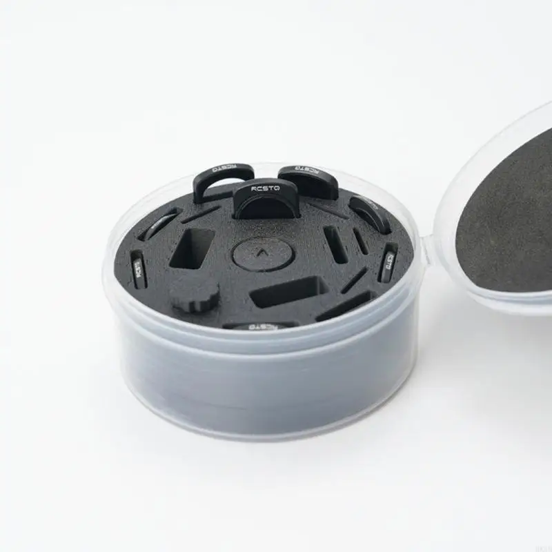 HX6B Protective Lens Filter Storage Bag Round Filter Storage Box Carrying Case for Pocket 2 Camera Lens Filter