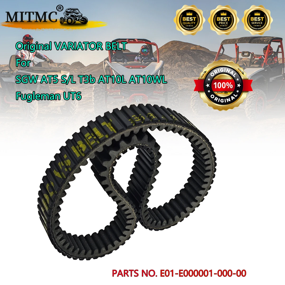 

Оригинальный ремень вариатора 935-32.1-26-14.6 для SGW AT5 S/L T3b AT10L AT10WL Fugleman UT6 E01-E000001-000-00