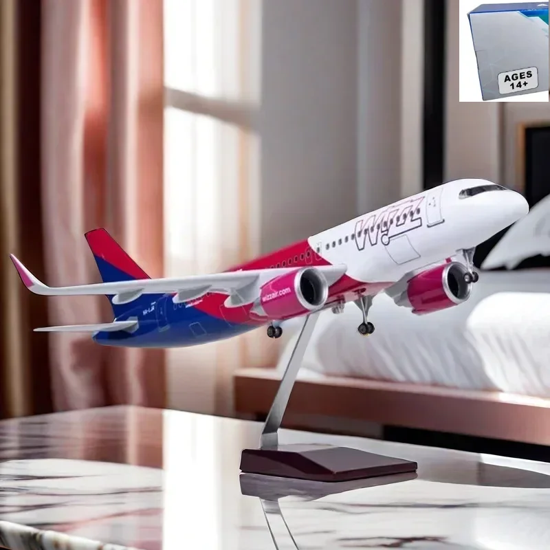 

47CM 1/80 A320NEO A320 NEO Airplane Air Wizz Model Airlines Antistress Toy Light Children Goat That Accessories Home Decor Room