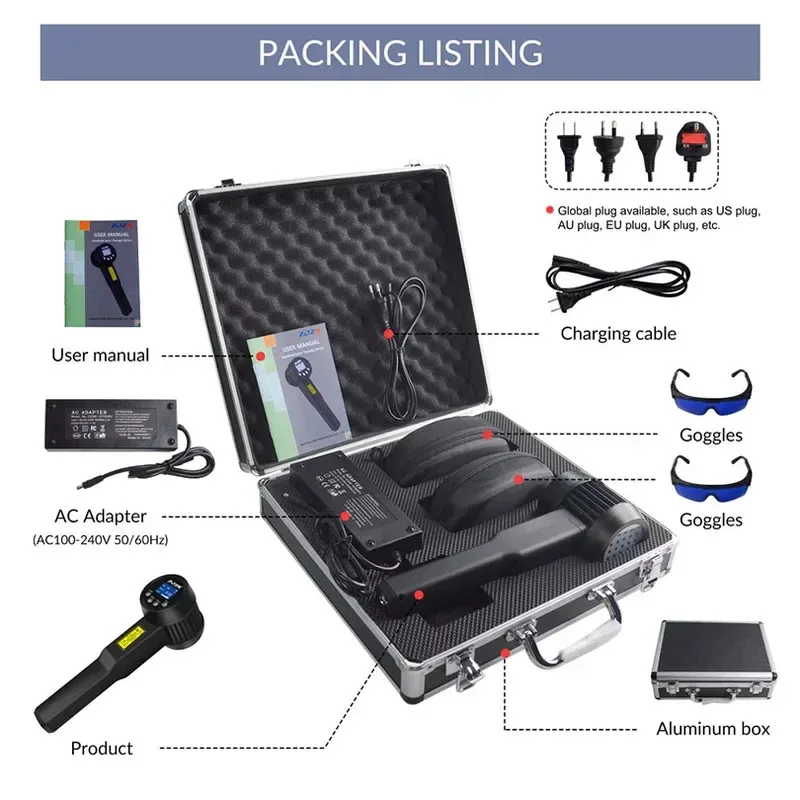 3 واط شفاء الليزر العلاج الخلفي للكلاب الخيول لتخفيف الآلام مكافحة إيدايميك الأنسجة إصلاح المضادة للالتهاب إصابة شفاء 808nm 650nm #6