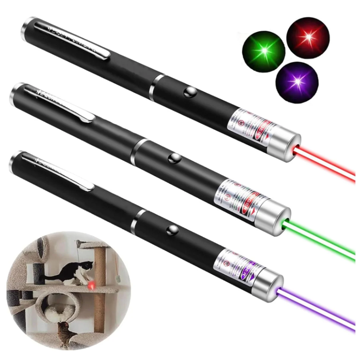 1 قطعة القطط متعددة الأغراض مؤشر ليزر الحيوانات الأليفة ألعاب خفيفة للقطط والكلاب ، التدريب الداخلي وألعاب المطارد لمعلمي القطط/المبيعات