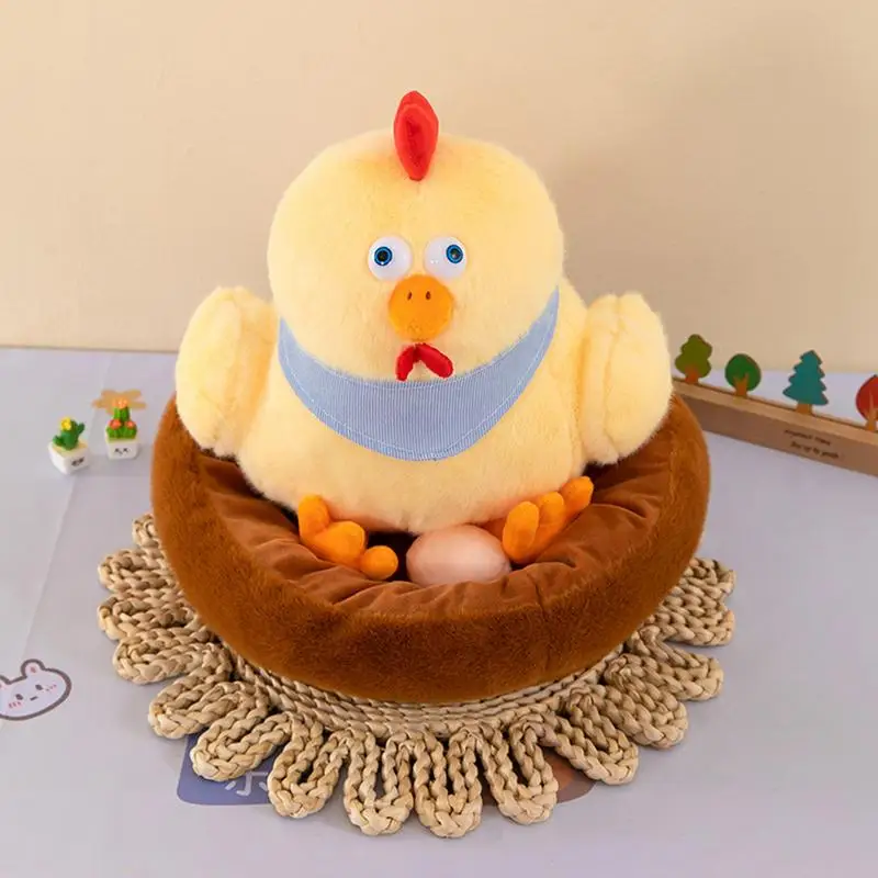 Chicken Plush Toy 30 Cm Cute Chicken Coop Plush Toy Soft Stuffed Chicken Accompany Toy Simulation Chick Toy For Kid Girl Boy