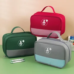 Bolsa de almacenamiento de medicamentos portátil de viaje, Kit de primeros auxilios para acampar al aire libre, estuche médico de emergencia, accesorios, suministros