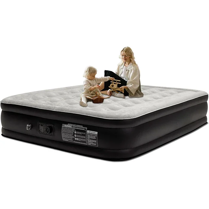 2026 High Quality Customized King Size Automatic Inflatable Air Bed Mattress Portable Foldable Outdoor Camping Modern Living Roo