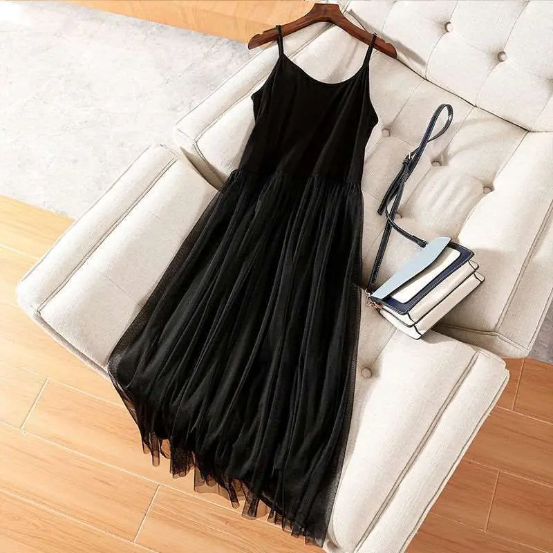 

Ele Modal Strap Dr женская весна-лето новая юбка трапециевидной формы с ультра-низкой талией H-образной формы без бренда CiWalk среднего возраста