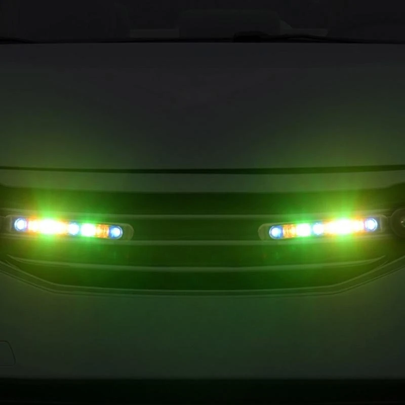  High Brightness LED Wind Driven Daytime Lights Wind Powered LED Lights for Car Radiators Enhances Driving Safety Durable
