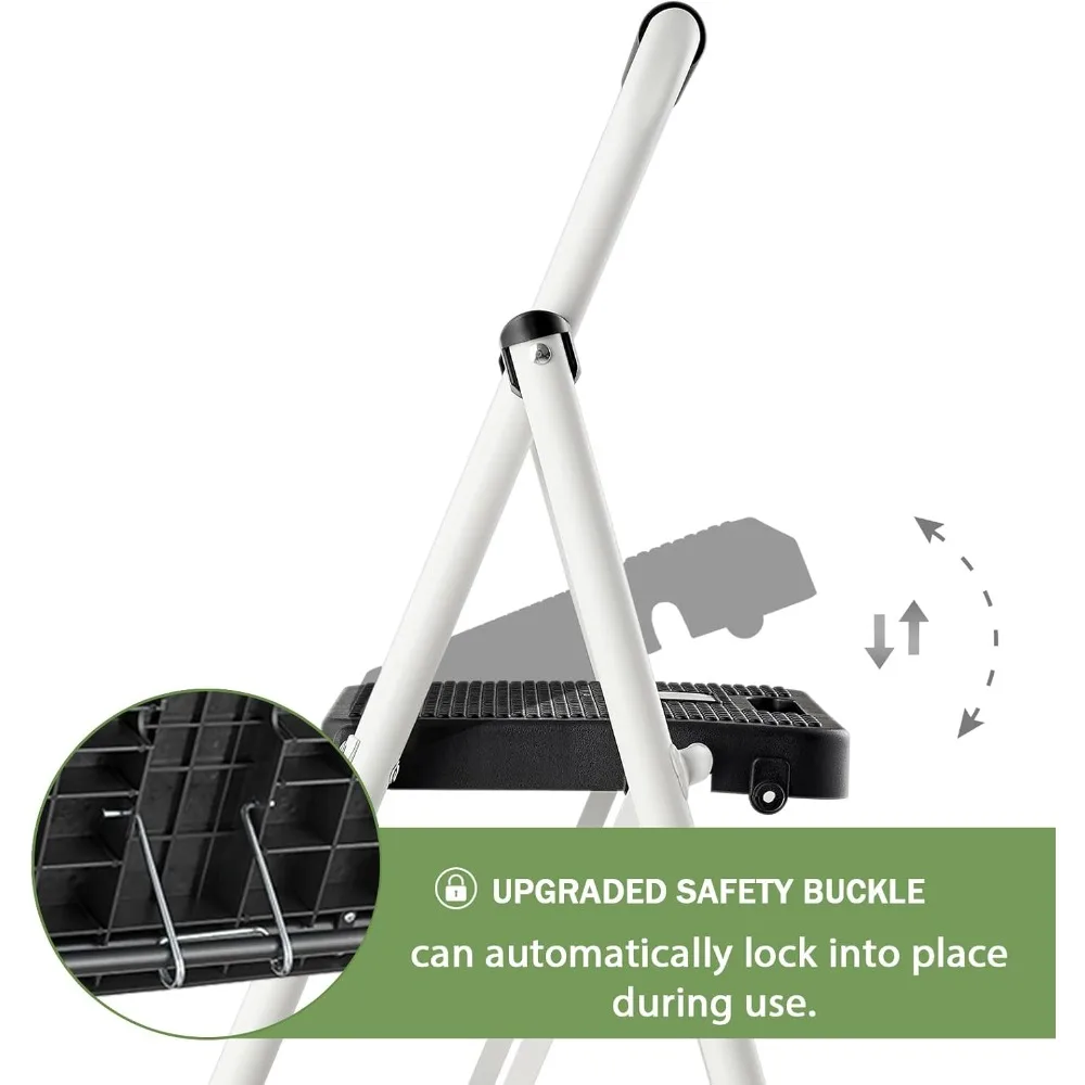 Langlebige 500-Pfund-Klappleiter für Erwachsene und Kinder mit breiten, rutschfesten Stufen