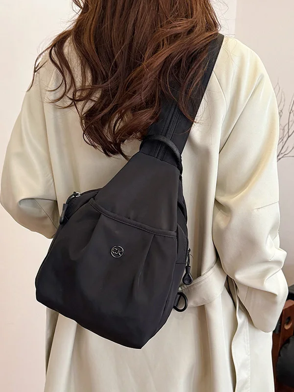 2025 New Lightweight Multi-Functional Travel Bapa Chest Bag Commuter Slant Crossbody Bag Lazy Sle Single oulder Bag