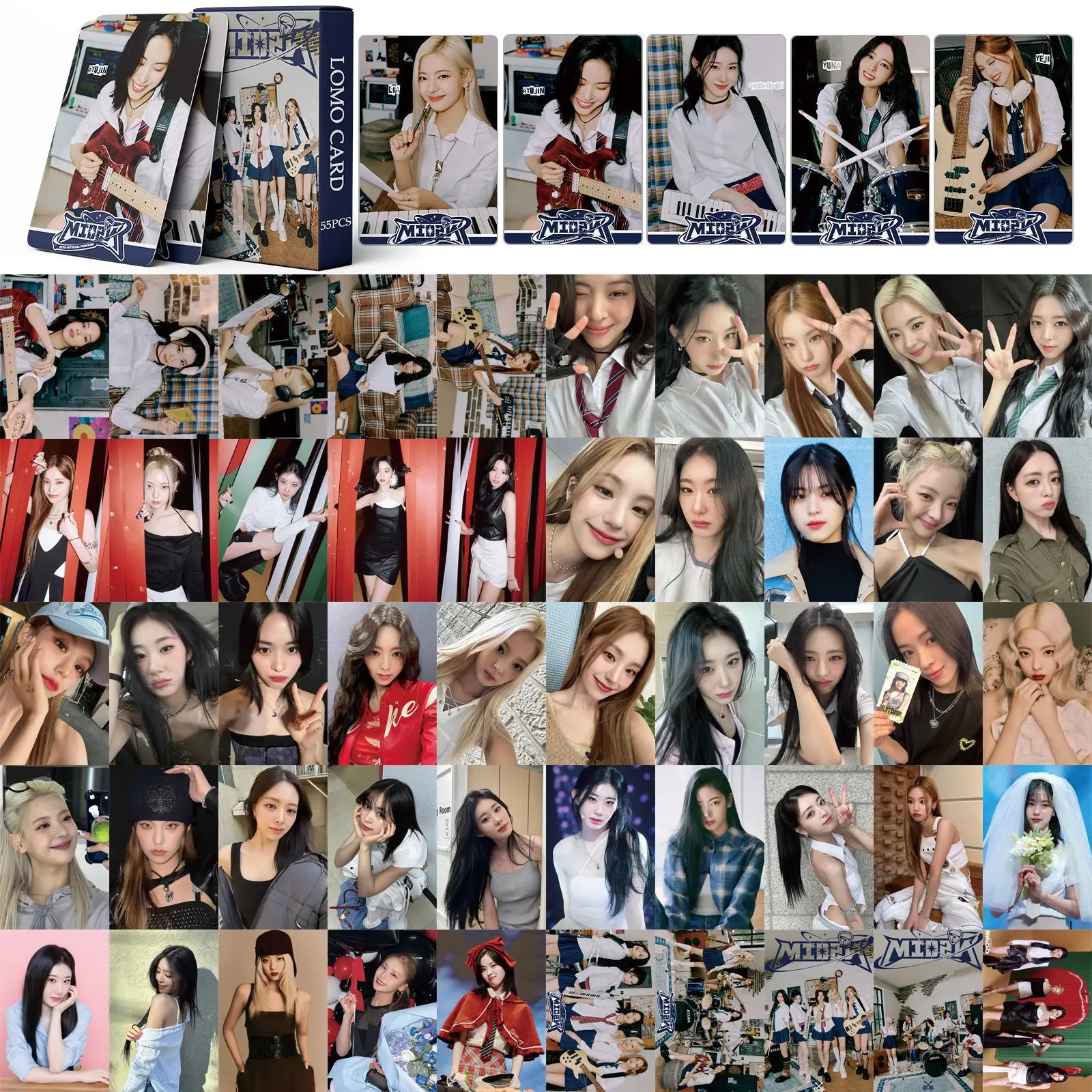 54 قطعة/المجموعة/مجموعة من بطاقات Kpop ITZY Lomo أفضل الأصدقاء إلى الأبد 2022 موسم المعايدة ألبوم الصور بطاقات بطاقة الصور بطاقة بريدية صور المشجعين هدية