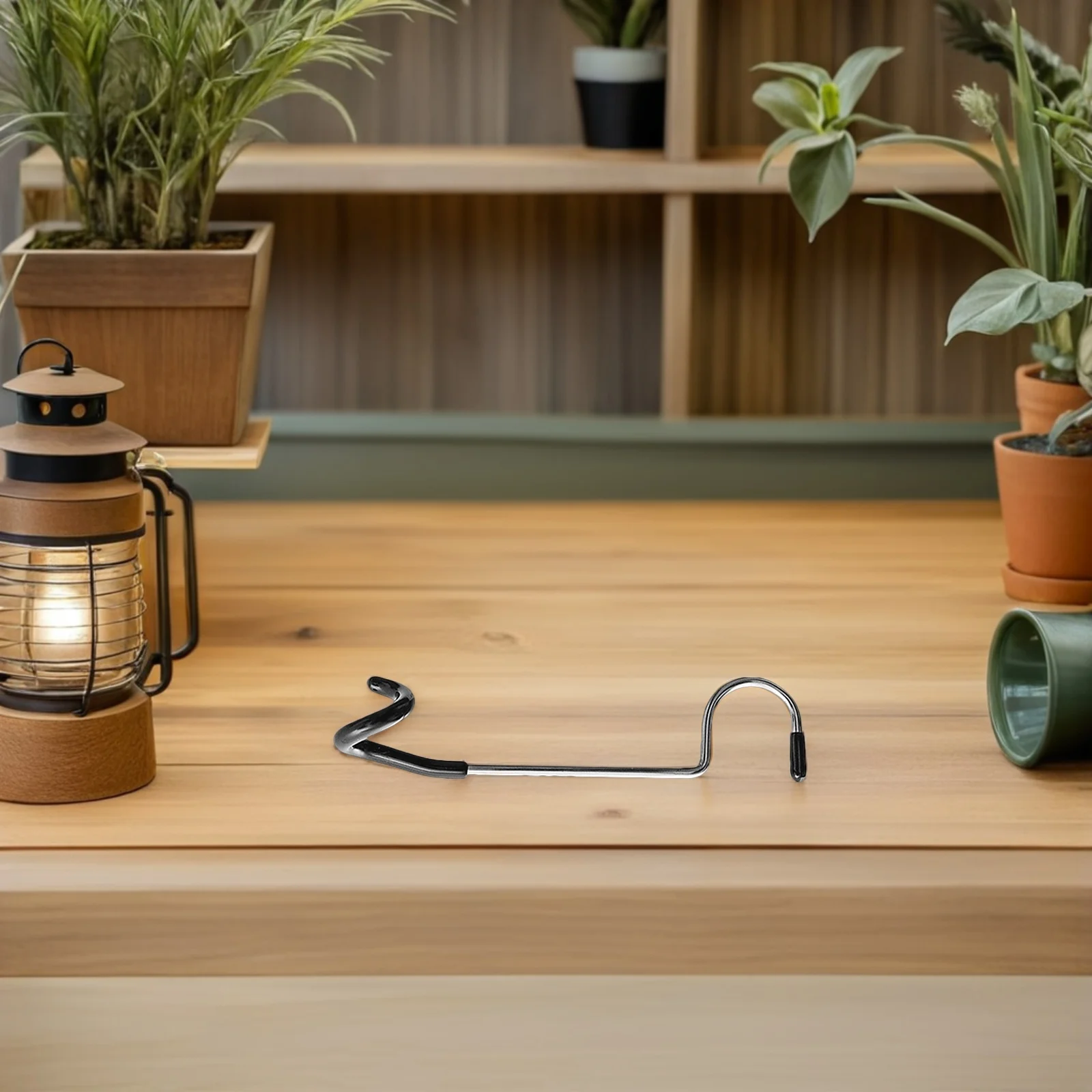 4 قطعة خطافات من الفولاذ المقاوم للصدأ متعددة الاستخدام خطاف عمود إضاءة لفوانيس التخييم والمغامرات الخارجية وتخزين العتاد ودية