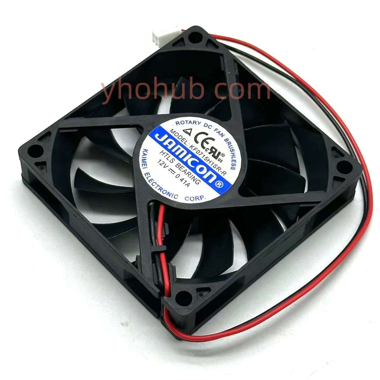 

Jamicon KF0715H1SR-R Server Cooling Fan DC 12V 0.41A 70x70x15mm 2- Wire