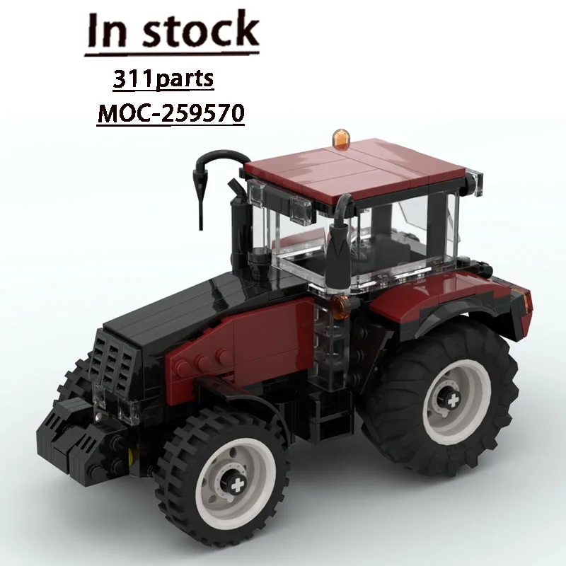 

MOC-259570Urban Farm Agricultural Tractor Building Block Model 311Parts MOC Creative Boys Children's Birthday Christmas Toy Gift