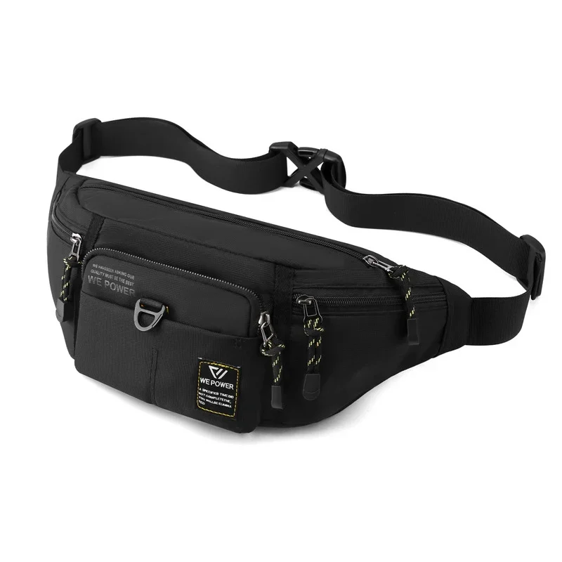 Uomo Vita Fanny Pack Cintura Sling Pettorale Borsa da viaggio Multi-tasca Moda Soldi Borsa in nylon maschile Borsa Bum Hip Borse bolsos 가сумка