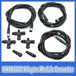 NMEA2000 Adapter Module Converter 0.5-4M Connector Adapter Cables Multifunction Converter 3/6 Ports Car Accessories