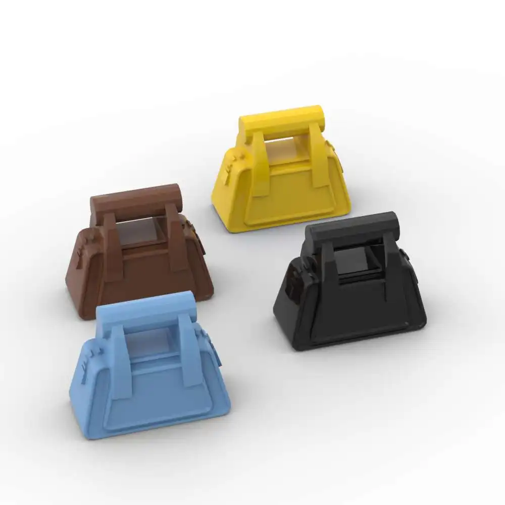 MOC 10PCS 93091 Handbag Building Blocks Kit Handheld Body Wear Compatible Assemble Particle Idea DIY Toys Children Xmas Gifts
