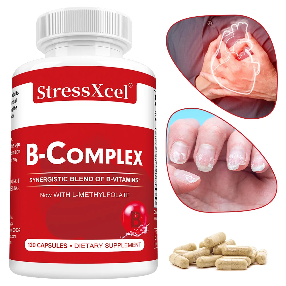 

Комплекс витамина B с фолиевой кислотой поддерживает энергетическое производство, нервную систему и поддержку иммунитета — без ГМО, 120 капсул