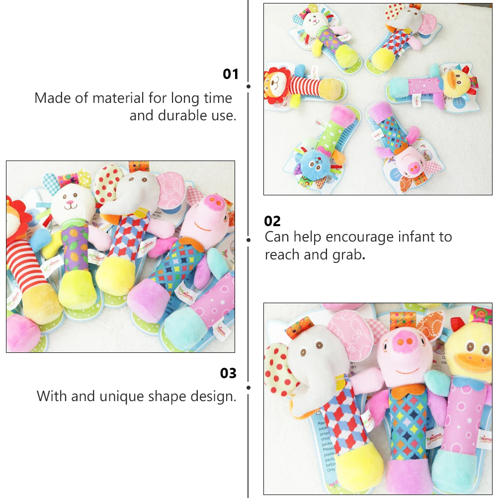 

1pc Hand Jingle Bells Infant Development Animal Encourages Grasping Coordination Early for Kids