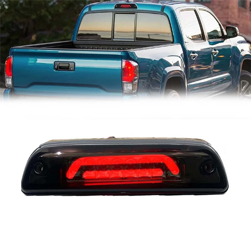 

Tail Stop Signal Lamp Car Third 3Rd Brake LED Light For Toyota Tacoma 1995-2017 Accessories Exterior Parts Smoked RED