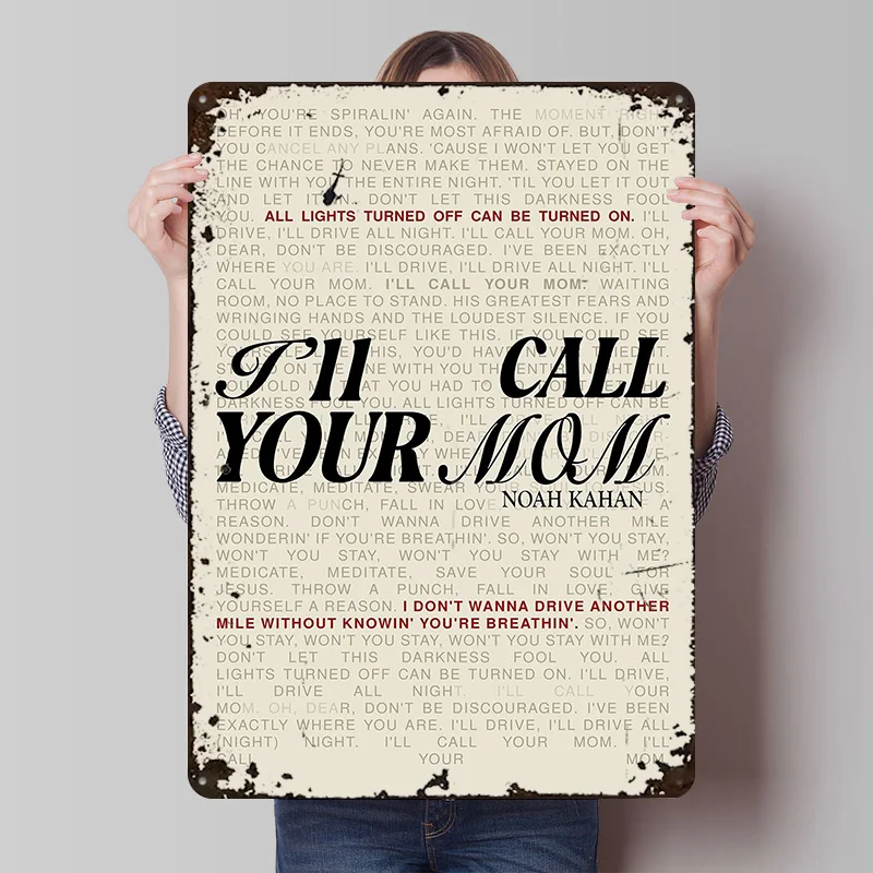 Customizable Metal Poster for Wall Art Decoration