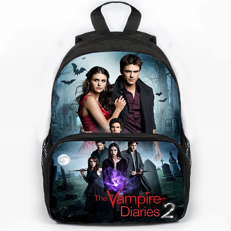 

The Vampire Diaries Backpack Girls Boys School Bags Waterproof Backpack Large Capacity Children Rucksack Student Laptop Mochila