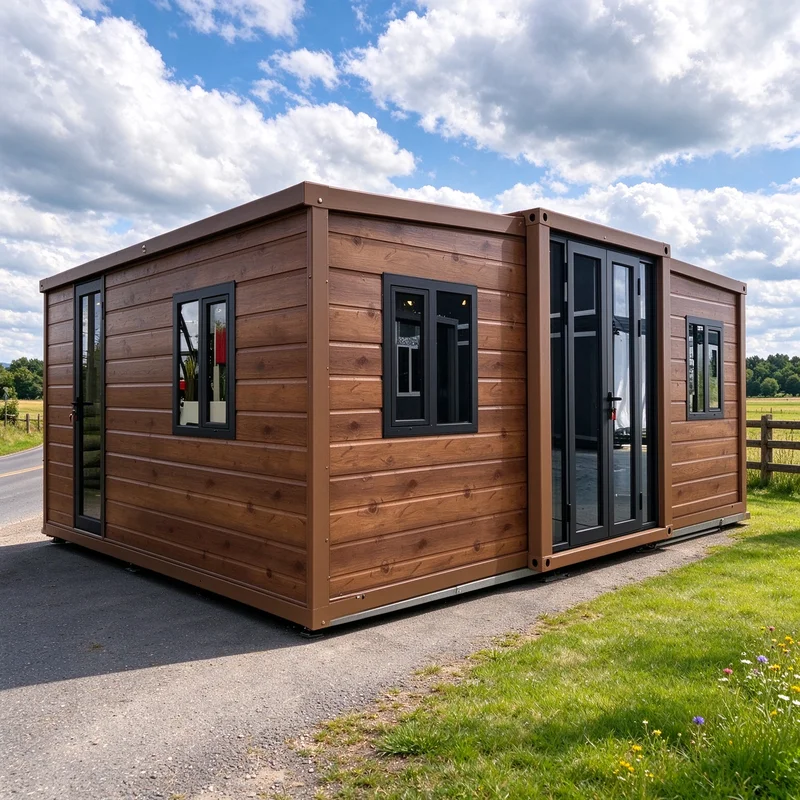 Wilderness Field Base Modular House Steel Frame 20‑40ft Detachable Structure for Outdoor Expedition Staff Temporary Living Cabin