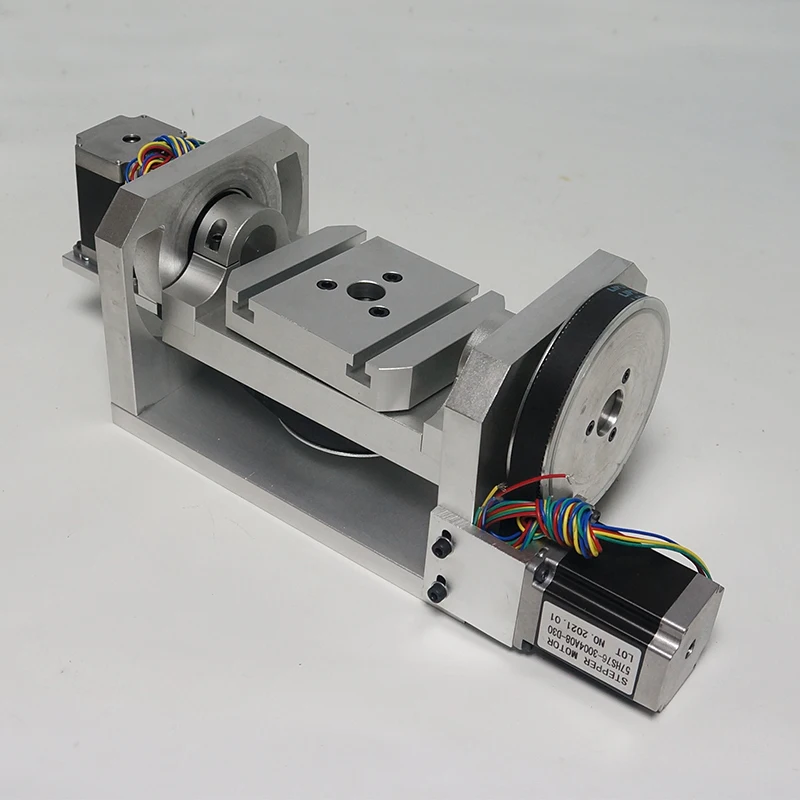CNC 4th Axis 5th Axis A Aixs Rotary Axis 98MM Center Height with Table for CNC Router