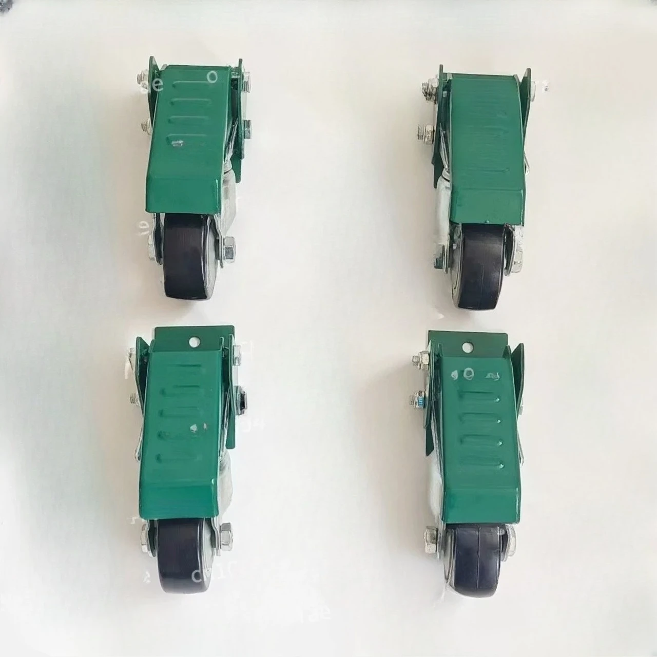 

3 Inch Iron Core Polyurethane Heavy Duty Casters, Woodworking Table Pedal Lift Casters