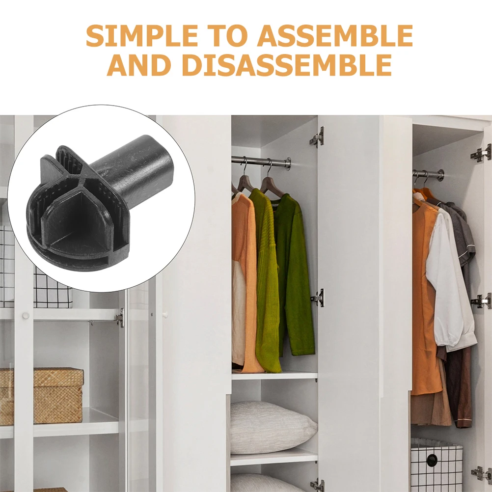 

4pcs Wardrobe Snap Accessories Plastic Cube Connectors Modular Closet Wire Shelving Storage ganizer Connector for Pet