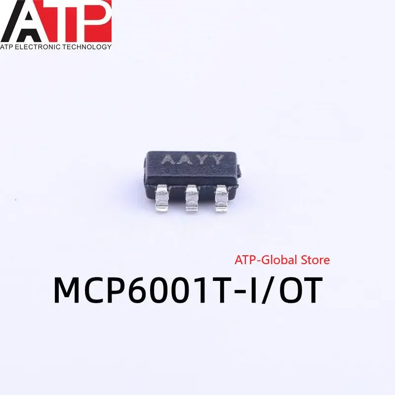 10PCS MCP6001T-I/OT SOT-23-5 MCP6001T AAYY Integrated Chip IC In Stock