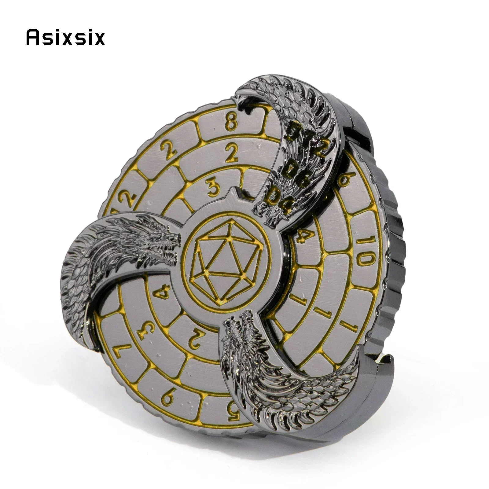 

Yellow Silver A Spinning Wheel Toy With Dice For A Multiplayer Rotation Party Dice Prop, Featuring A Dice Scoring System