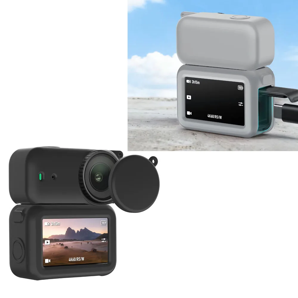 

for DJI OSMO Nano Full Protector Sleeve Silicone Soft Cover with Lens Cap Anti-Drop Shell for NANO Action Camera Protection Case