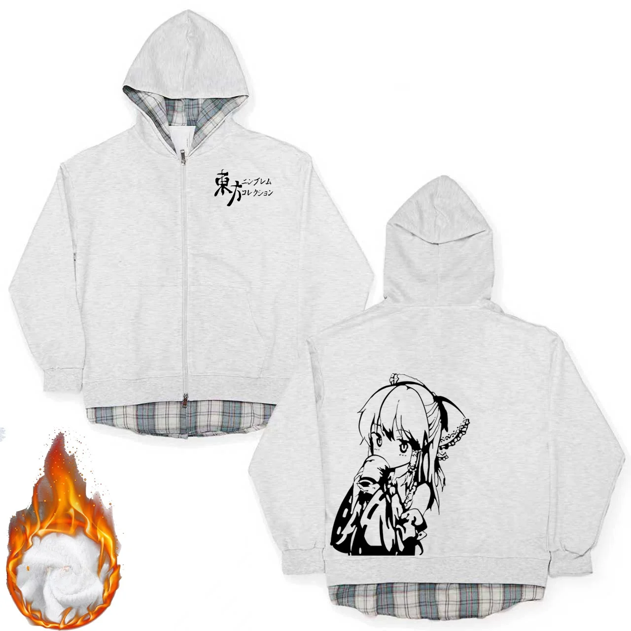 

Толстовка с принтом Eastern Project Flandre, имитация двухслойной куртки, осенне-зимняя одежда, свитшот из полиэфирного волокна, мужская, с длинными рукавами...