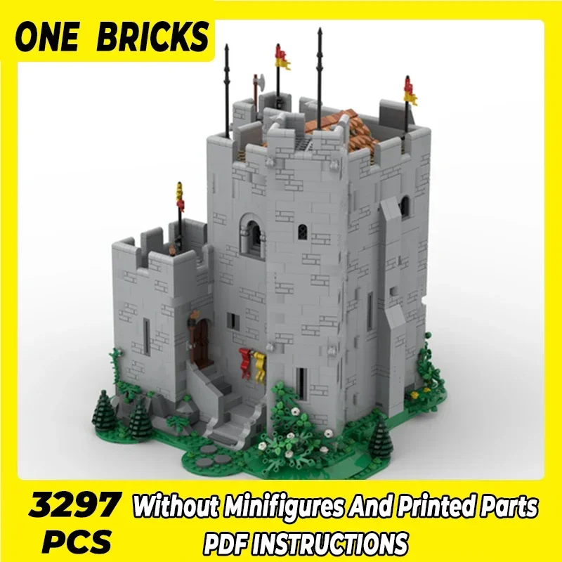 Moc Building Bricks Military Fortress Model Norman Castle Keep Technology Modular Blocks Gifts Christmas Toys DIY Sets Assembly