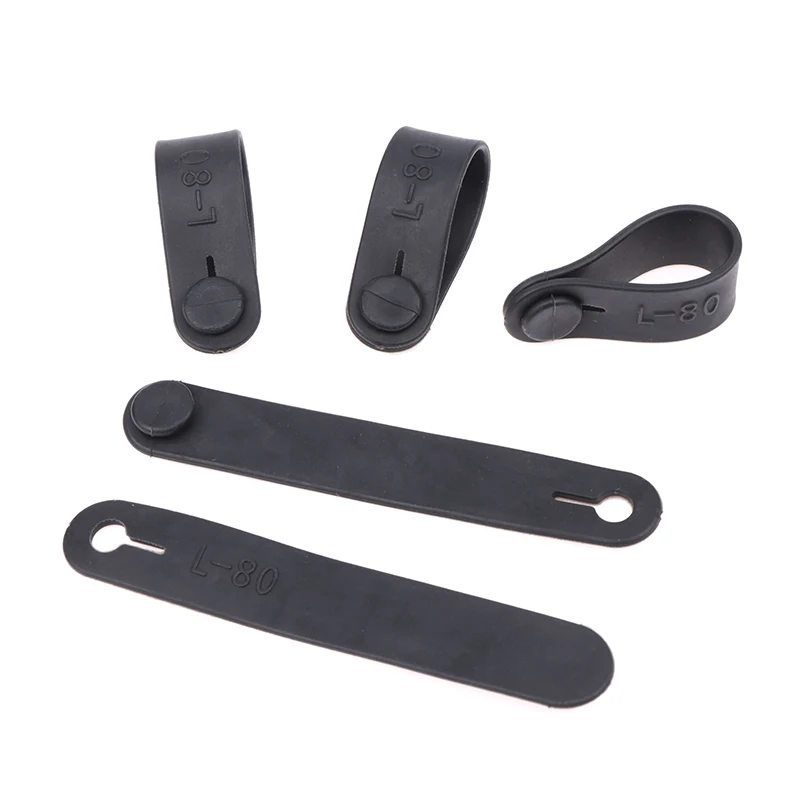 10pcs אופנוע מסגרת גומי אבטחת כבל חיווט רתמת כוח כבל בלם קו מצמד כבל הבלם קווי אלסטי תיקון אביזרים