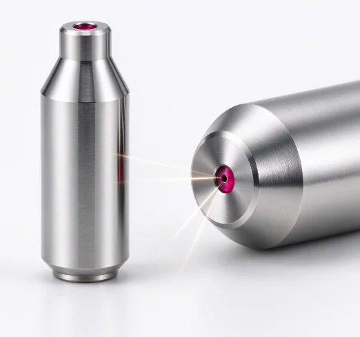 2.0 Ruby Fine Pore Discharge Nozzle with 0.5/0.7/1.0/3.0mm Perforator Guide 0.8 Eye Shield for 25L 42L Machines
