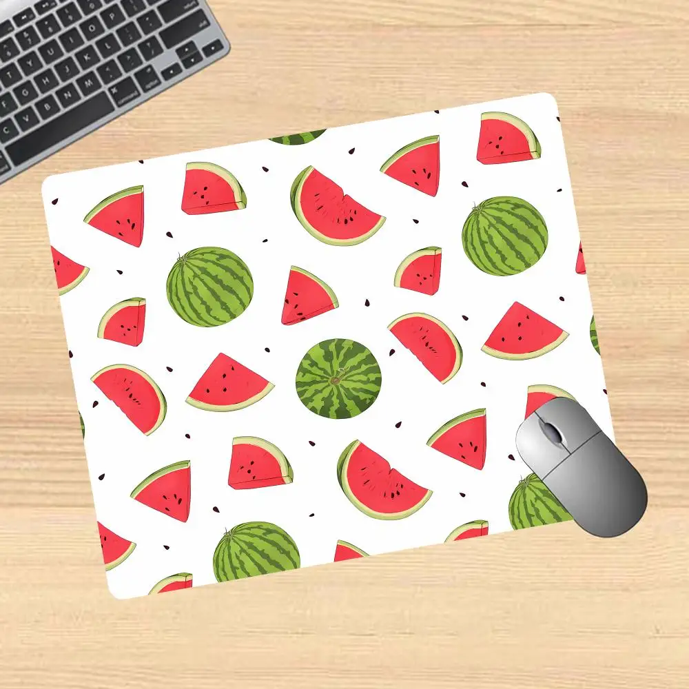 Cartoon Watermelon Mouse Pad For Small Size Gaming Mouse Pad Gamer Company Keyboard Mouse Mats Carpet Computer Desk Mats